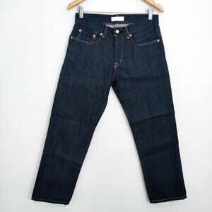 Moussy Vintage Rigid Straight Leg Jeans in Dark Blue 30
